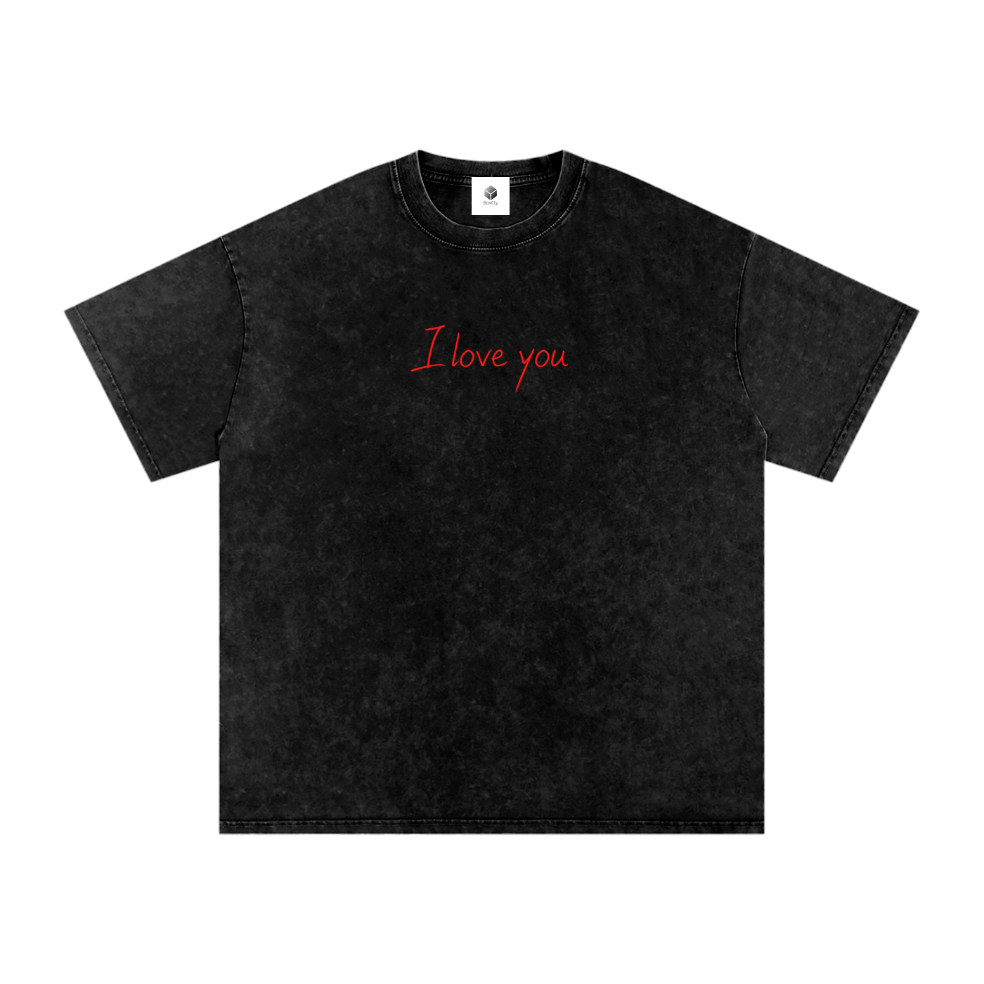 "I love you" Washed T-shirt